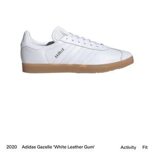 Adidas White Gum Sole Gazelle Sneakers
